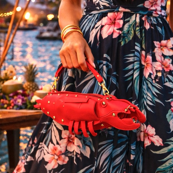 Unk Handbags - LOUIE Lobster Bag 3D Statement Purse Coastal Beach Nautical,2 Straps Incl.Quirky
